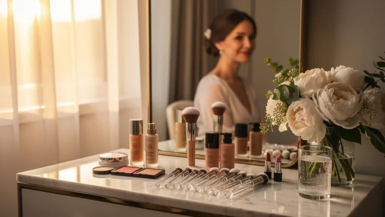 Maquillage de mariage naturel et durable sans contouring excessif pour une beauté intemporelle